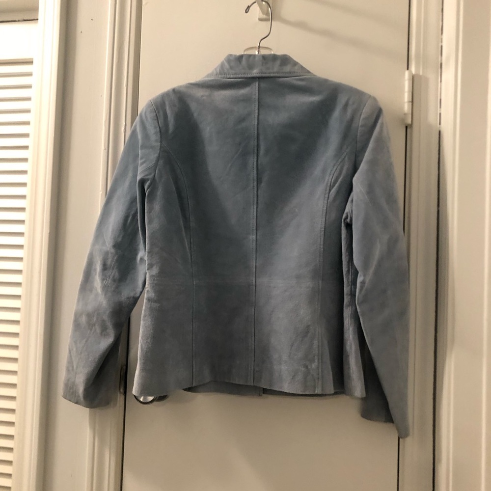 Relativity Light Blue Suede Jacket - image 3